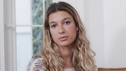 Woman Smiles Directly Into Camera Close Up Shot