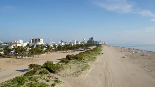 Miami Beach Flyover By Aerial Drone