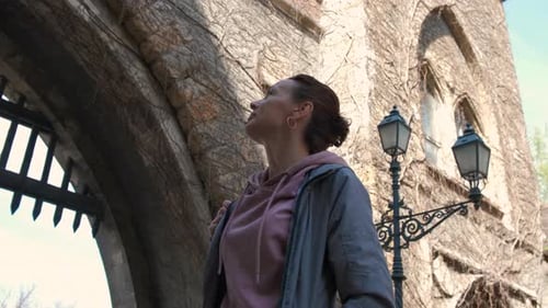 Woman in Vajdahunyad Castle