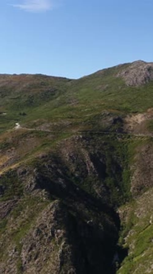 Vertical Video of River Mountains