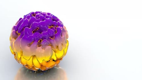 Glitch Bubble 3D-Kugel 4K