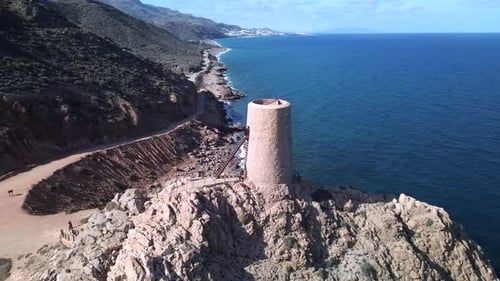 Littoral espagnol de Mojacar Playa, Almeria, Espagne