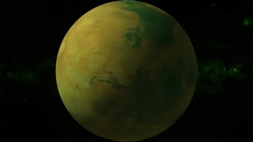 mars planet and moon