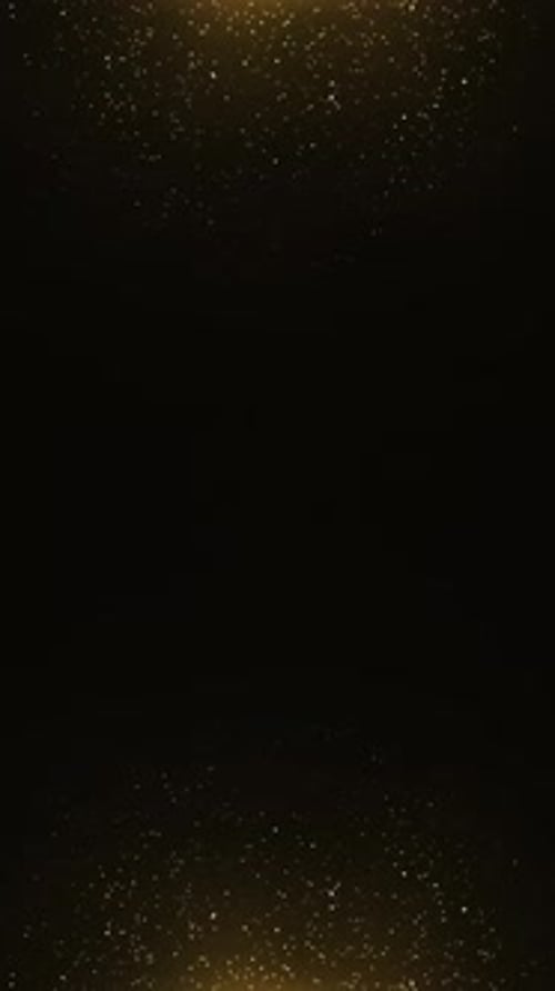 Golden Glitter Particles Vertical Flowing Loop Background