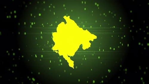 Futuristic Digital Reveal with Binary Glitch Effects