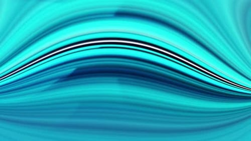 Abstract Flowing Aqua Blue Wave Lines Background