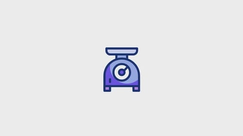 Kitchen Scale Animated Icon V2