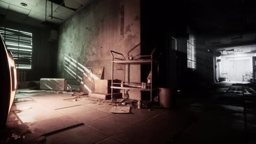 Hospital Ruins in an Abandoned Building