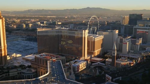 Las Vegas, Nevada, USA - November 26, 2014: Aerial View of Las