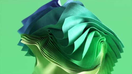 Fashion Concept Abstract Background with Fluttering Drapery Flying Folded Square Pieces of Fabric