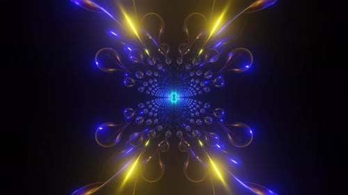 3D-Kaleidoskop-Mandala-abstrakter Hintergrund