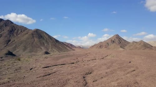 Dry desert landscape, Aerial view