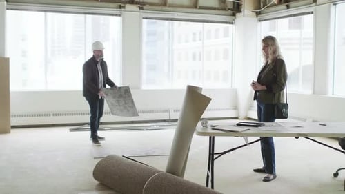 Project Manager and Client Planning Office Refurbishment Adult