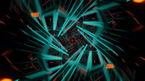 Lively VJ Loop Featuring a Captivating Flashing Neon Backdrop in a Hypnotic Sequence