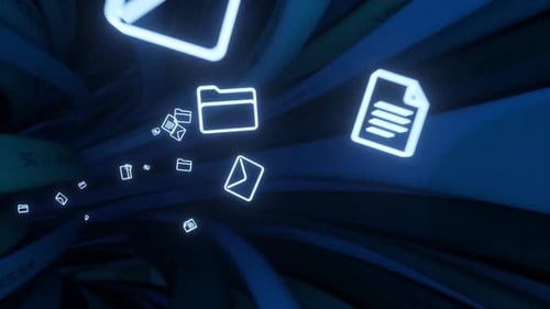 Hochgeschwindigkeits-Datenflussanimation