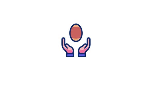 Animated Hands Catching Football Icon