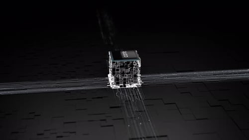 Millions of Connections: CPU Propagates Signals on Motherboard for Digitalization.