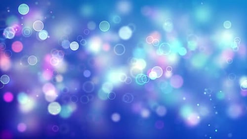 Abstract Shimmering Bokeh Light Particle Background Loop
