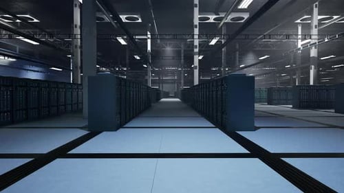 Walking Through a Modern Data Center Server Room