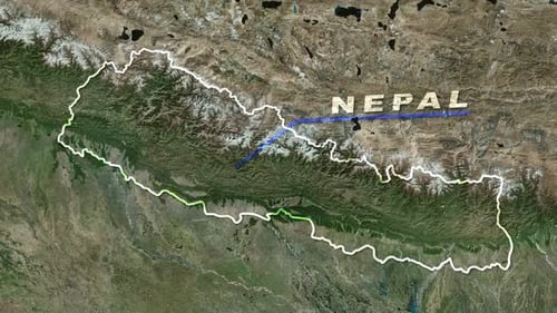 Nepal Map Animation