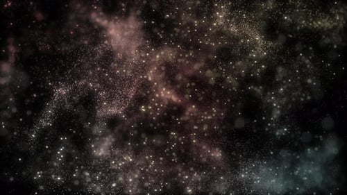 Particules, poussière, galaxie, fond moderne