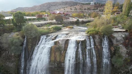 Aerial Waterfall View