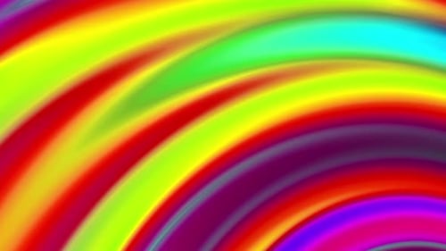 Hypnotic Vibrant Rainbow Color Swirls Abstract Motion Background