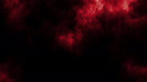 Animated Red Smoke Cloud Abstract Background