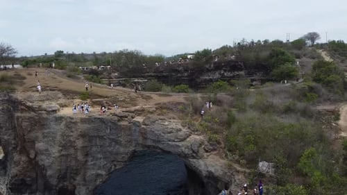 Broken beach in Nusa Penida, Bali, Indonesia