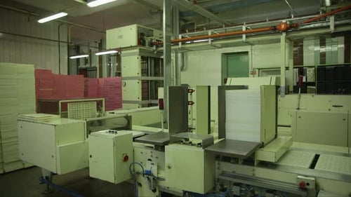 candy production line in a chocolate factory