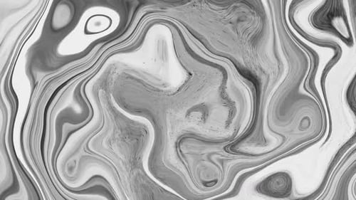 Fluid Abstract Gray Marble Flowing Background Animation