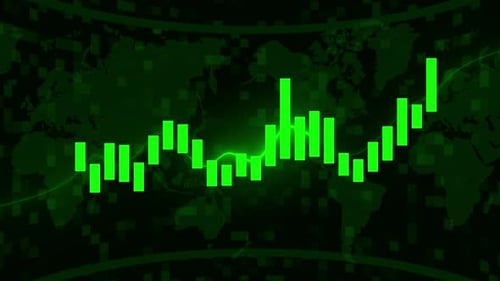 Green Bar Chart with Financial Analysis.