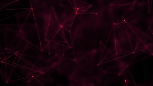Abstract Red Plexus Technology Background