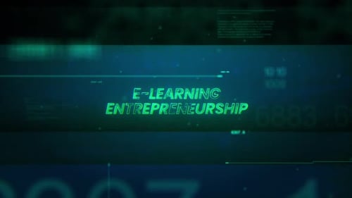 Futuristic Glitch Text Reveal Title