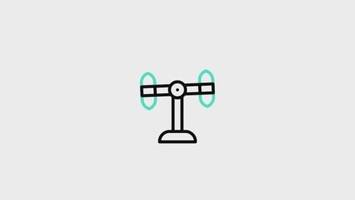 Minimalist Abstract Tilting Seesaw Icon Animation