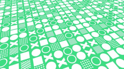 Repeating Pattern of Geometric Shapes Abstract Background