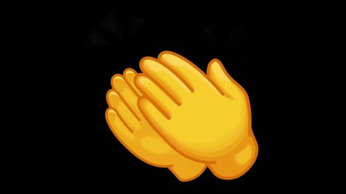 Animated Clapping Hands Applauding Flat Design