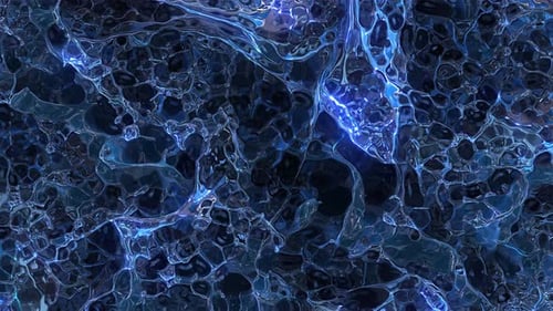 Abstract Blue Organic Liquid Light Loop Background Animation