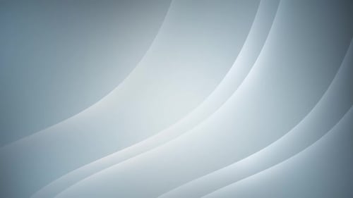 Soft Abstract Curves in Light Blue and Gray