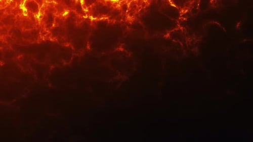 Abstract Fiery Cloud Swirl Animated Background