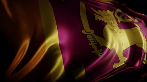 Flag of Sri Lanka | UHD | 60fps