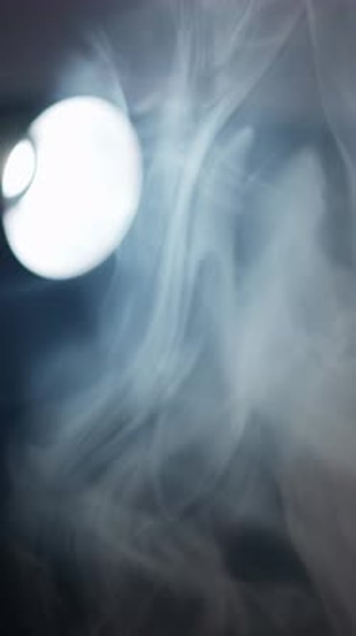 Smoke is Illuminated By Lamp Concept of Studio Special Effects