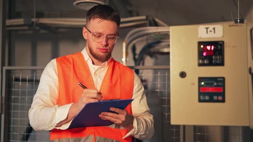 Dedicated Professional Documenting Industrial Control Panel Readings