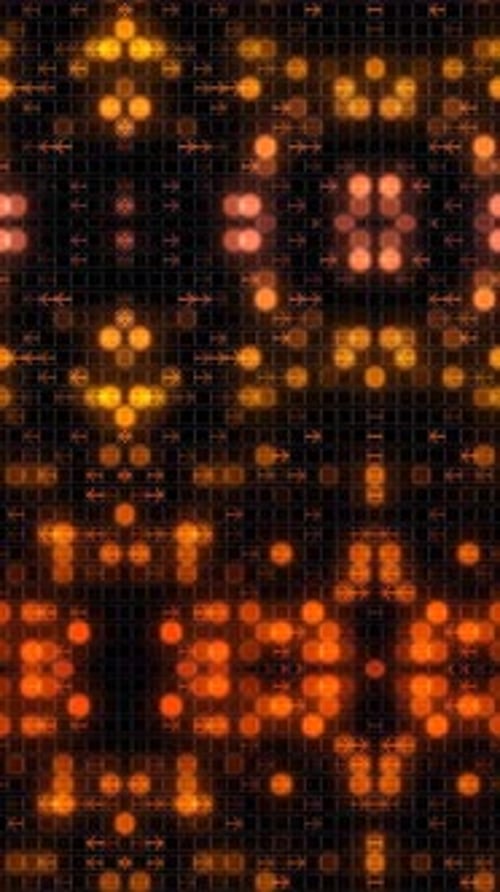 Glowing Orange Matrix