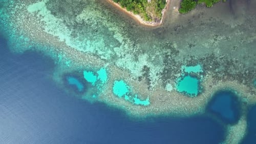 Tropical Island with Blue Lagoons
