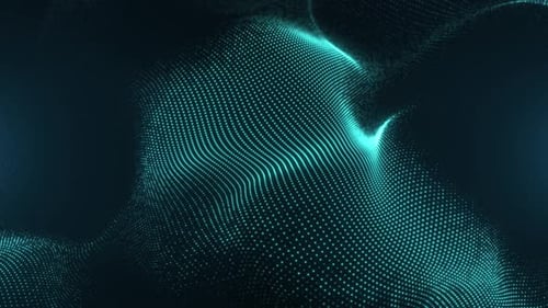 Abstract Digital Particles Flowing Loop Background