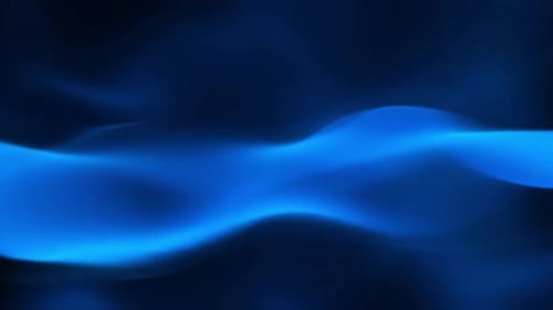 Flowing Blue Abstract Wave Motion Graphics Background