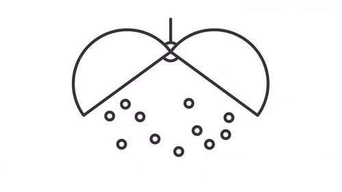 Confetti ball ui icon line animation