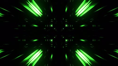 Green Futuristic Abstract Neon Striped Cyber Highway Background Vj Loop In 4K