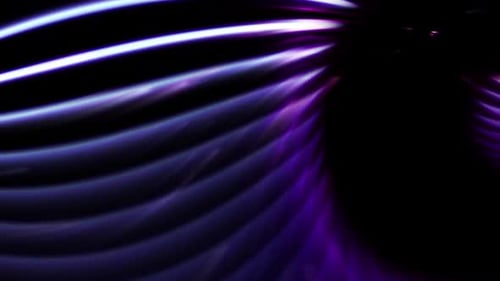 Dynamic Glowing Neon Wavy Lines Abstract Animation